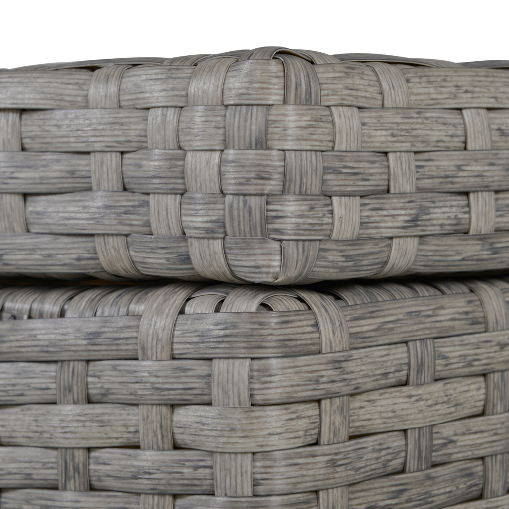 Outsunny 4 PCs Rattan Wicker Sofa Set Conservatory Furniture w/ Side Storage Box