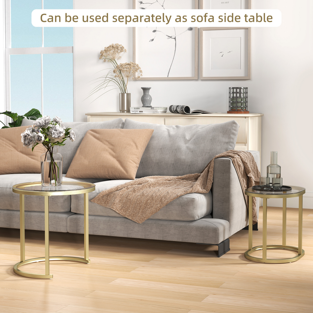 Elegant Glass Accent Tables - Versatile Shape & Design for Your Space
