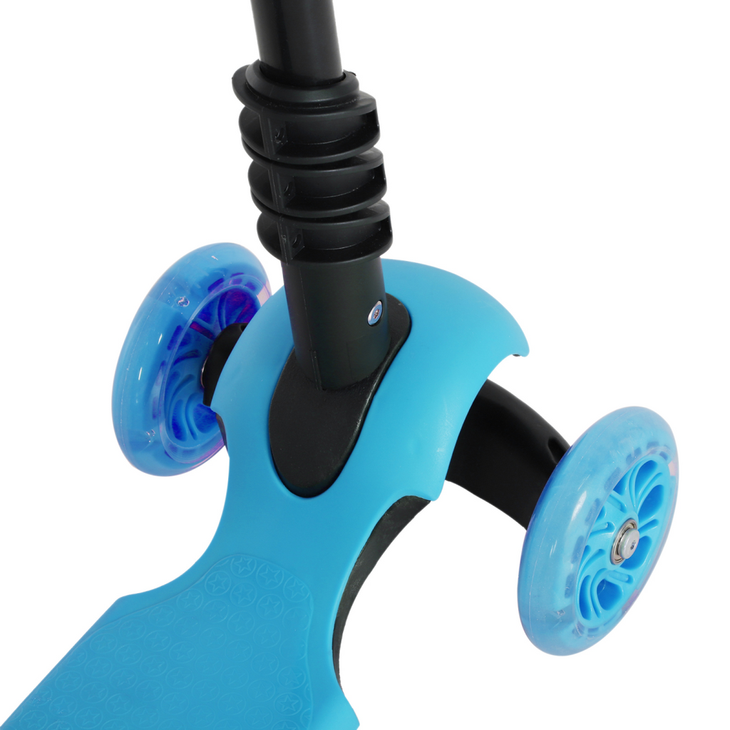HOMCOM 5-in-1 Kids Kick Scooter 3-wheel Walker with Removable Seat Adjustable