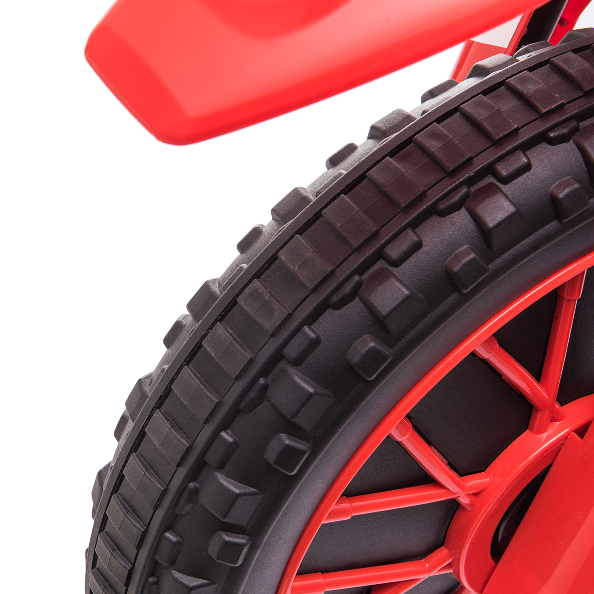 Kids Motorbike Electric Ride-On Toy with Training Wheels, for 3-5 Years - Red