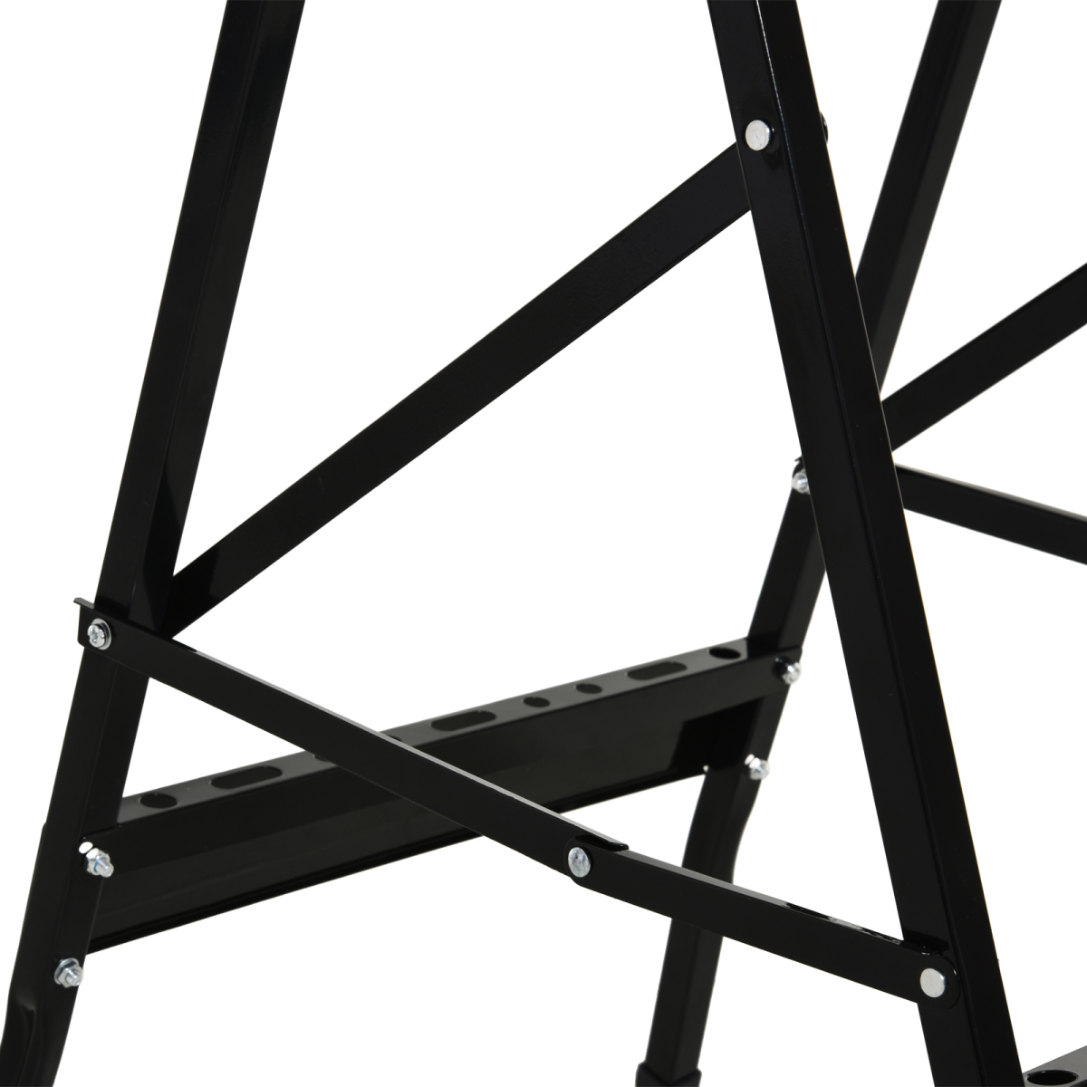 DURHAND MDF Top Portable Work Bench w Adjustable Clamps Black