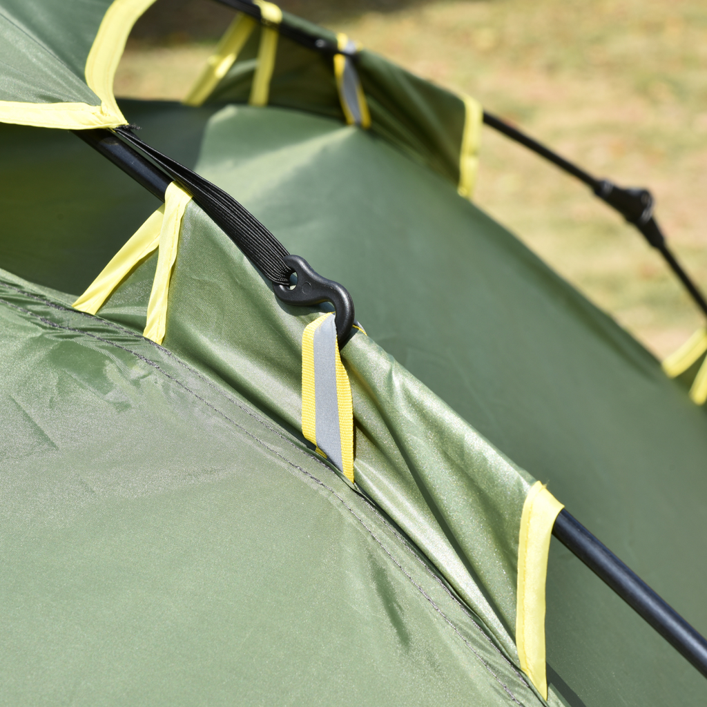 2 Man Pop Up Tent Camping Festival Hiking Family Travel Shelter Outsunny