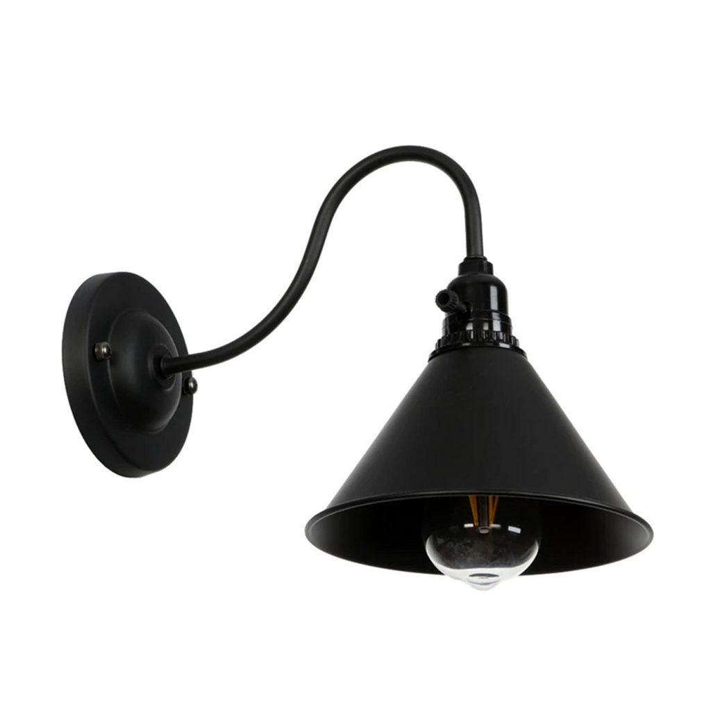 Black Cone Wall Light~2673