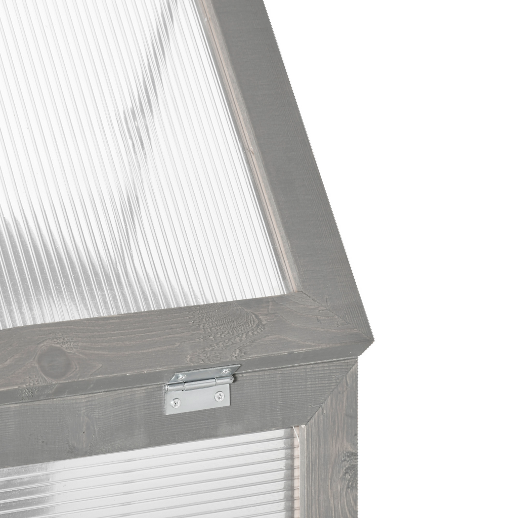 3-tier Wood Greenhouse Plant Storage Shelf Garden Cold Frame Grow House