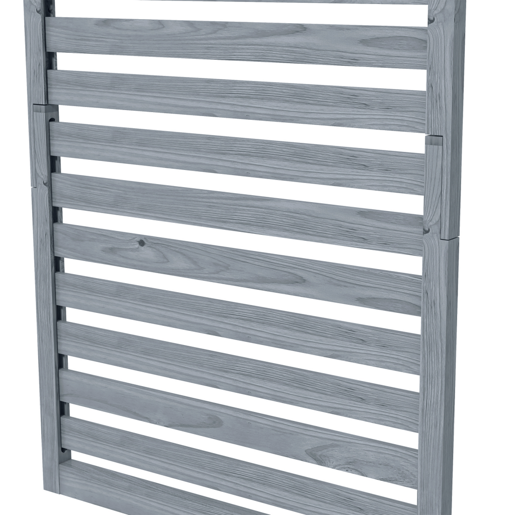 Outsunny Wall Mounted Plant Stands Set of 2 with Shelves and Slatted Trellis