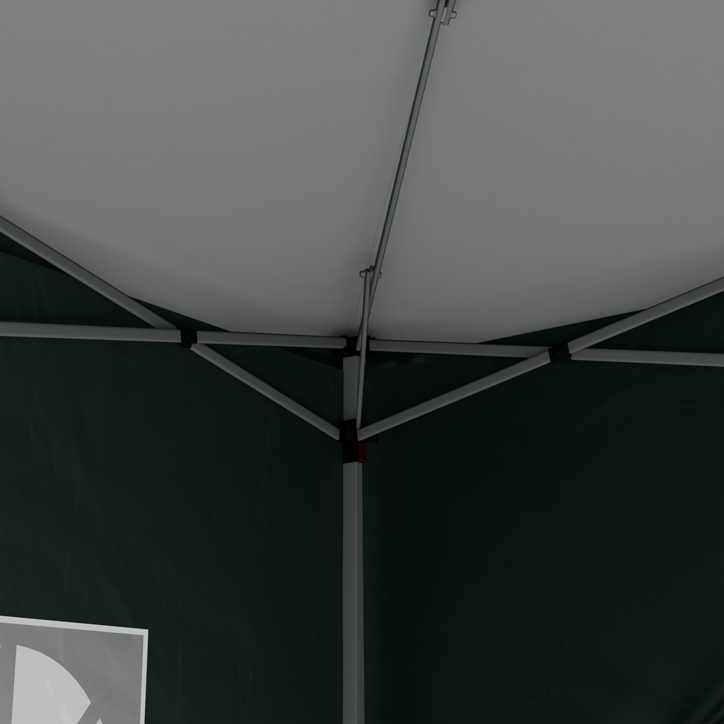 Outsunny 3mx3m Pop Up Gazebo Party Tent Canopy Marquee with Storage Bag Green