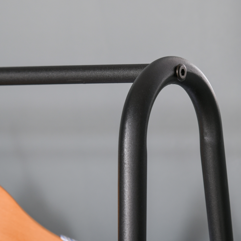 Clothes Rack, 2-Tier, A Shaped, Steel-Black