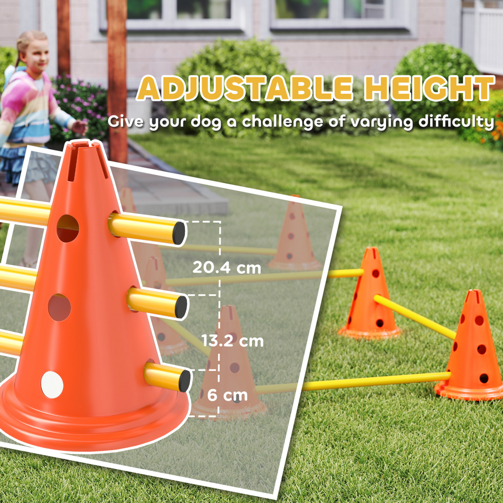 Dog Agility Equipment Set of Eight Cones