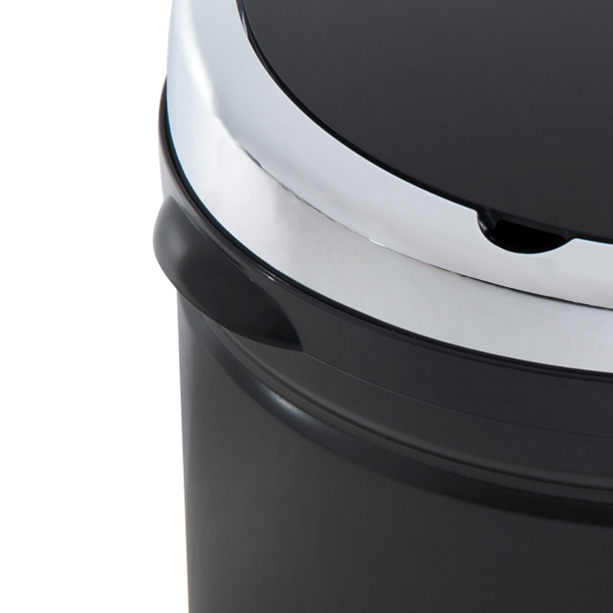 50 L Stainless Steel Sensor Trash Can with Bucket-Black