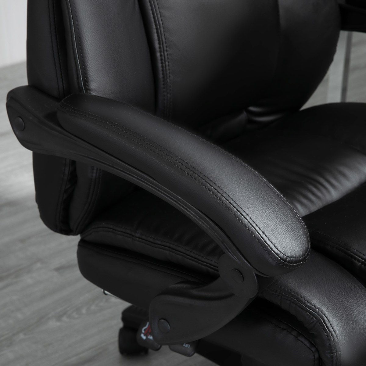 Executive Home Office Chair High Back Recliner, with Foot Rest, Black Vinsetto