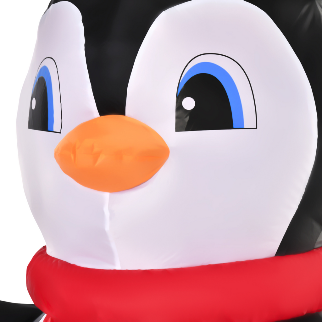 8ft Inflatable Christmas Penguin Holding Candy Cane Blow Up Outdoor Deco LED