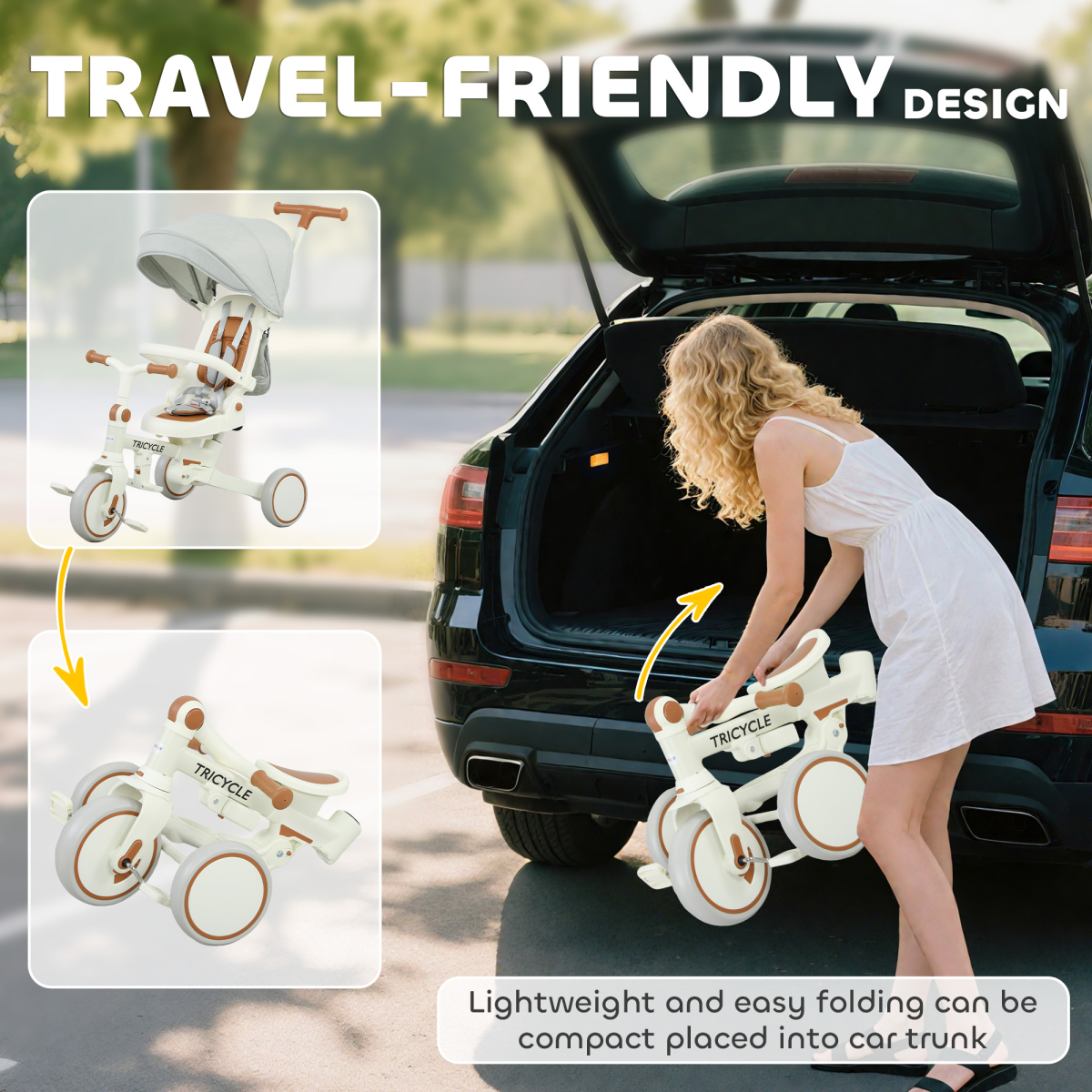 Kids Trike with Adjustable Backrest