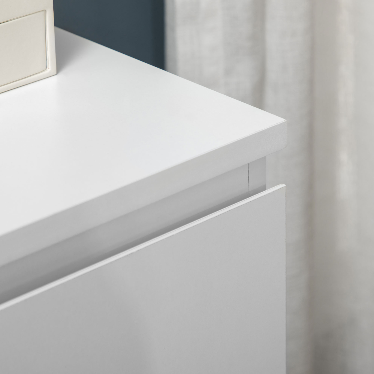 Chest of Drawers 3-Drawer Dresser Storage Organiser for Bedroom, White
