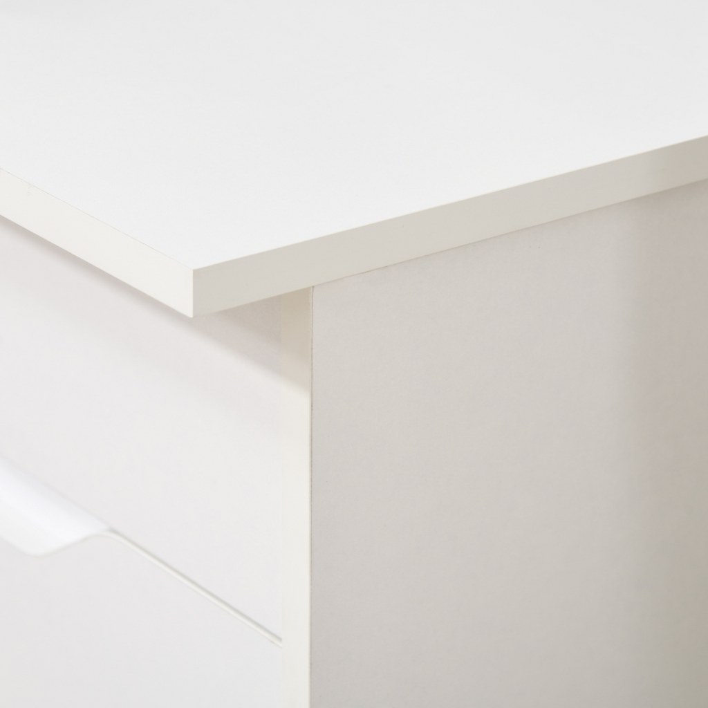 Computer ,Workstation White w/ Drawers Home Office