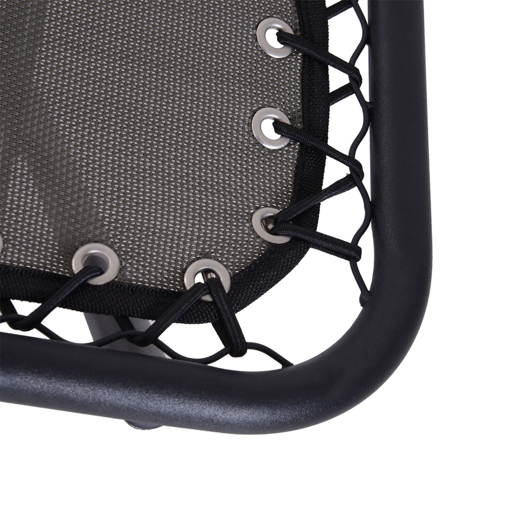 Metal Frame Zero Gravity Lounger w/ Head Pillow for Patio Decking  Outsunny