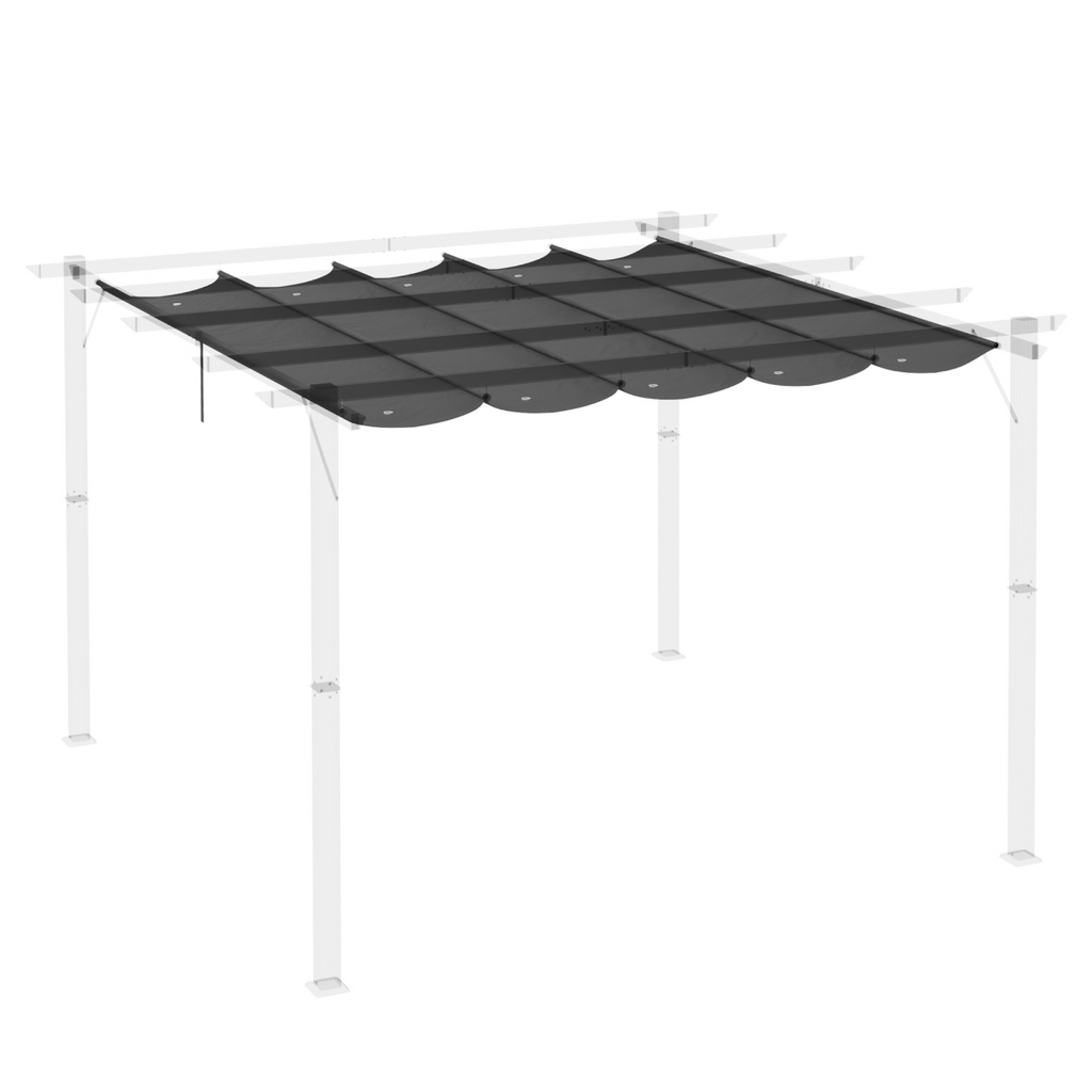 Pergola Shade Cover for 3 x 3m Pergola, Replacement Canopy Fabric Only, Grey