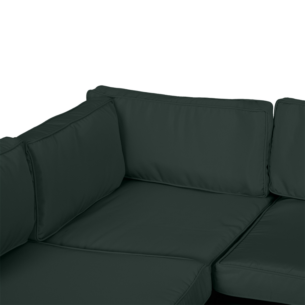 Garden Rattan Sofa Set Polyester Cover Replacement No Cushion Grey