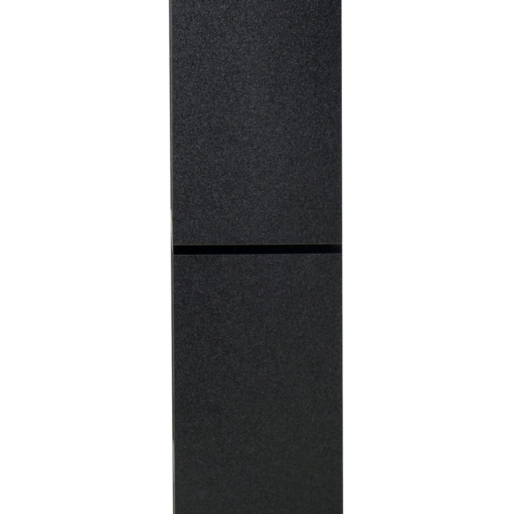 178cm 8-Shelf Bookcase w/ Melamine Surface Foot Pads Black Multipurpose 8-Grid