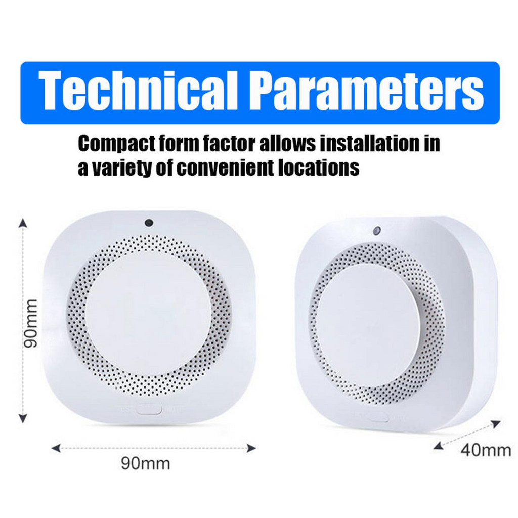 (4 Pack)Smoke Alarm Fire Protection Home Security System Smoke Alarm