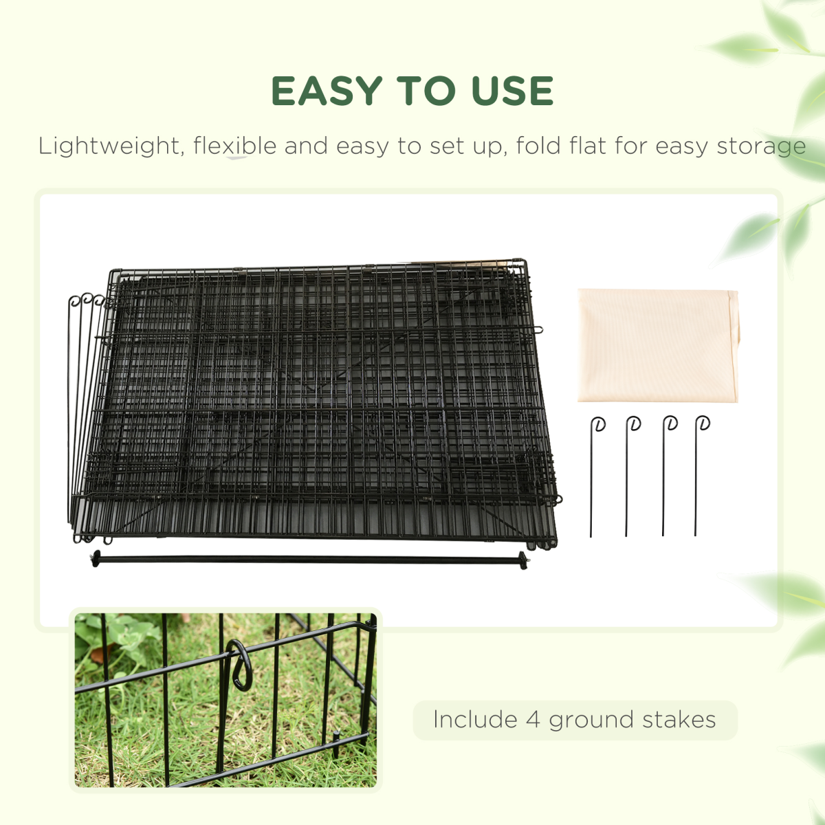 Outdoor Pet Shelter - Spacious Design and Weather Protection - Portable Cage