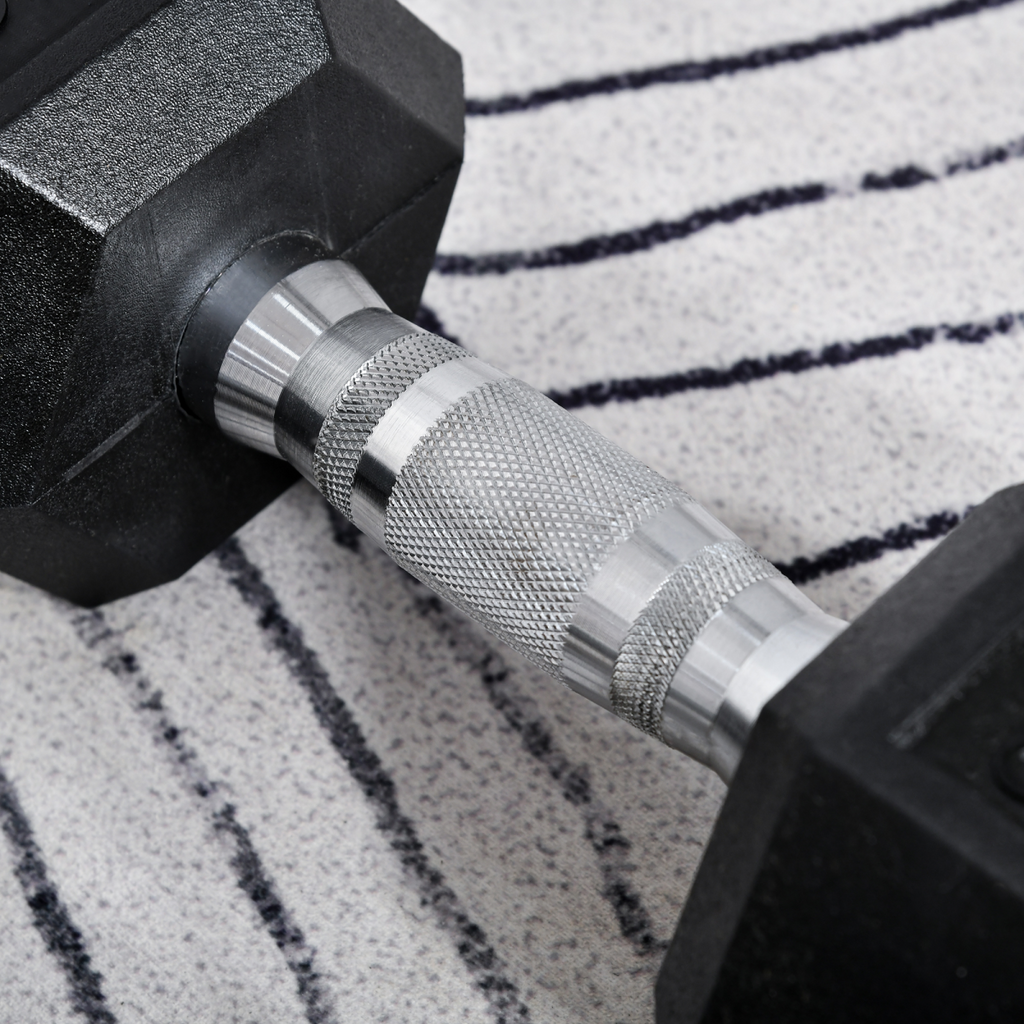 Hexagonal Dumbbells Kit Weight Lifting Exercise for Home Fitness 2x8kg HOMCOM