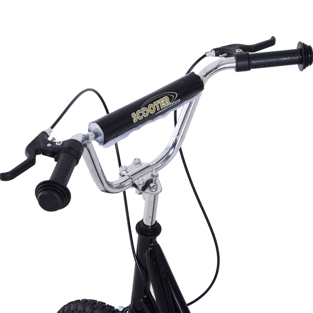 HOMCOM Teen Scooter Adjustable Height Dual Brakes Rubber Wheels Kickstand