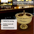 Vintage Gold 32cm Champagne Ice Bucket