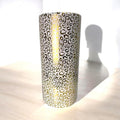 Classic Ceramic Round 18” Tall Umbrella Stand (Gold Leopard Design)