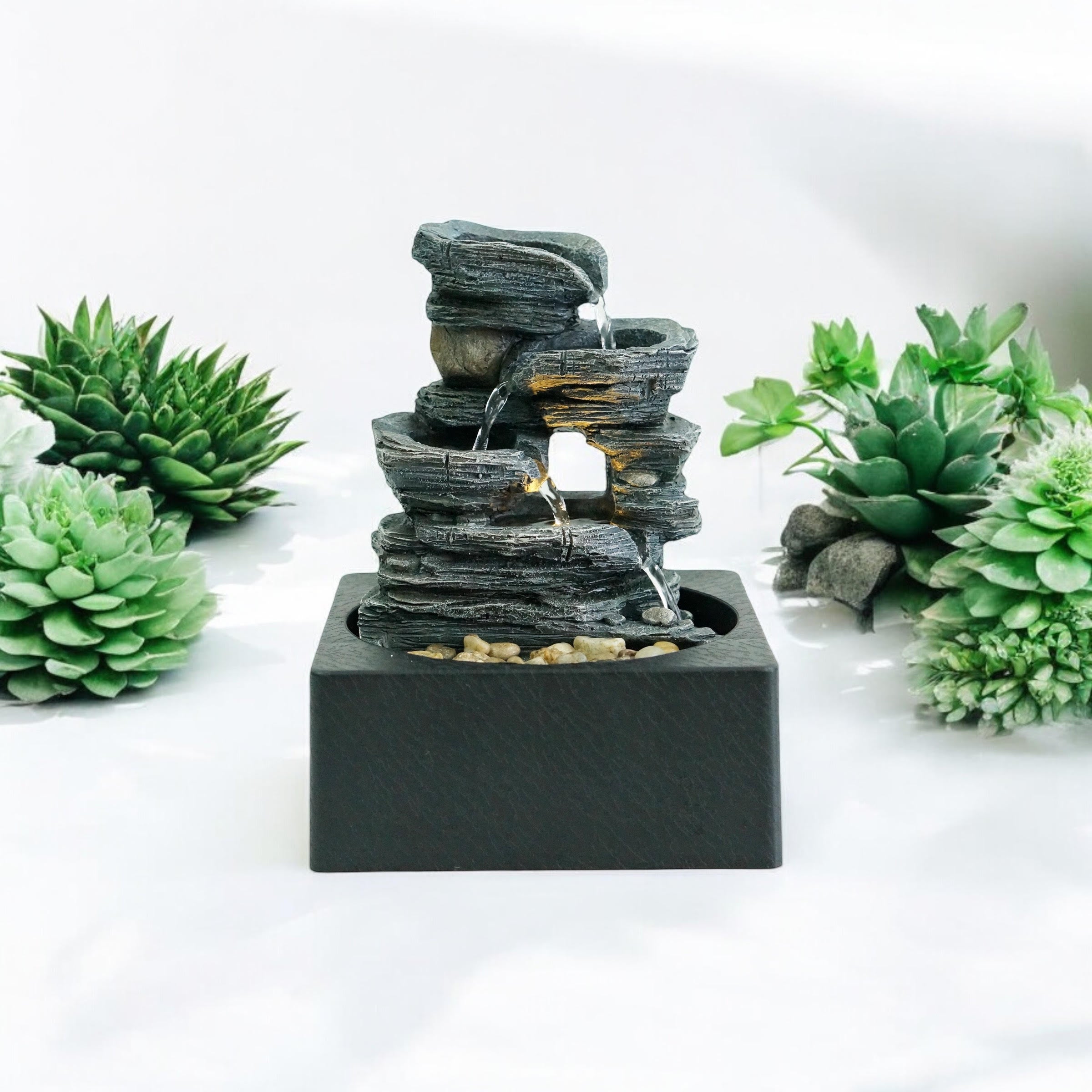 Water Feature Indoor Outdoor LED Fountain