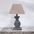 Modern Tall Wooden Washed Table Lamp