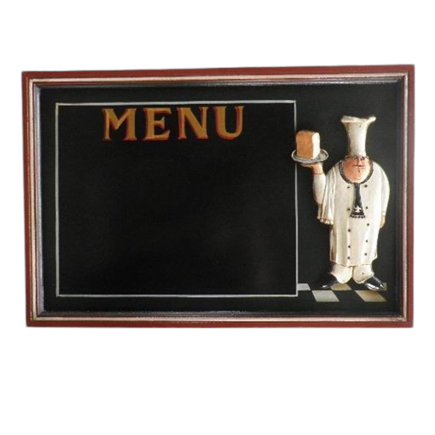 Wall-Mounted Chef Chalk Board Memo Menu