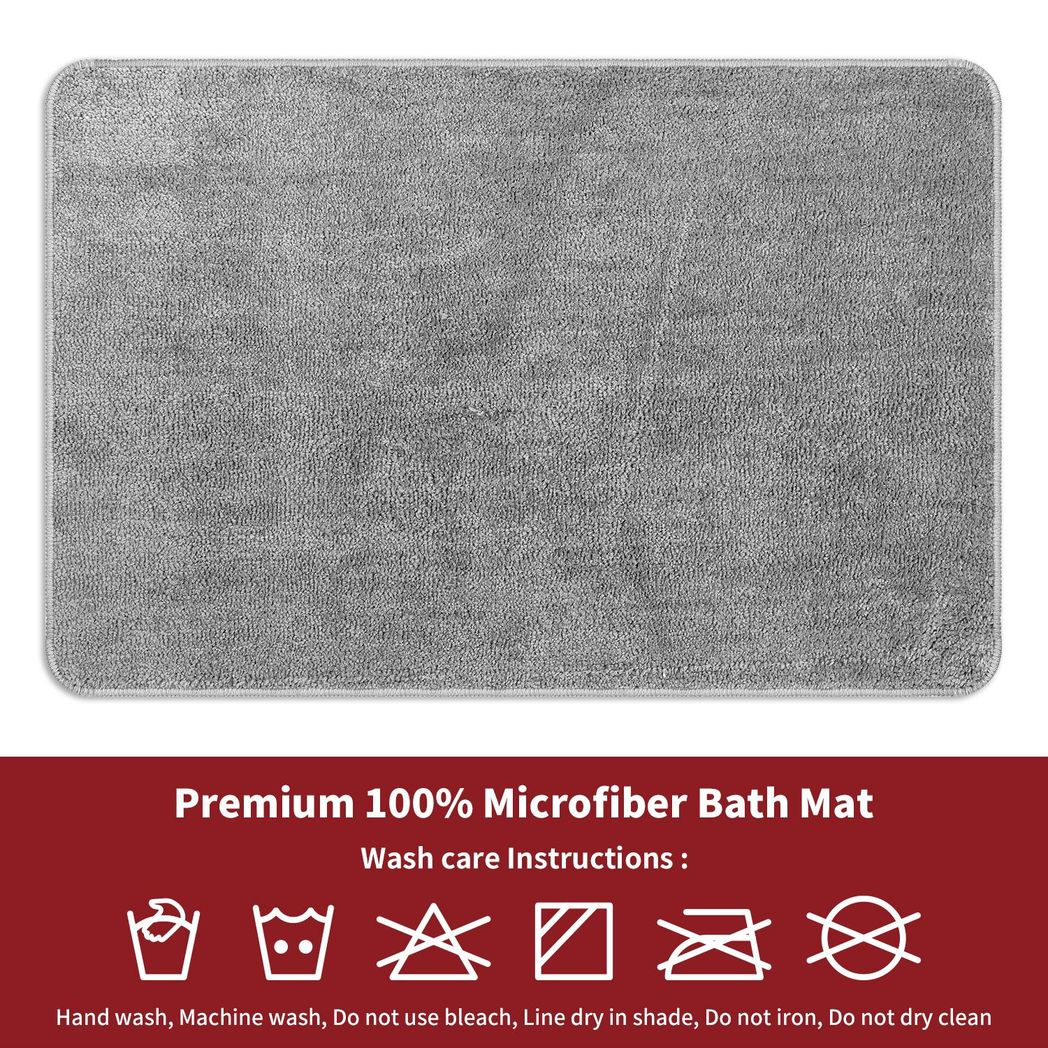Vinsani BATH MAT 50X80cm L.GREY