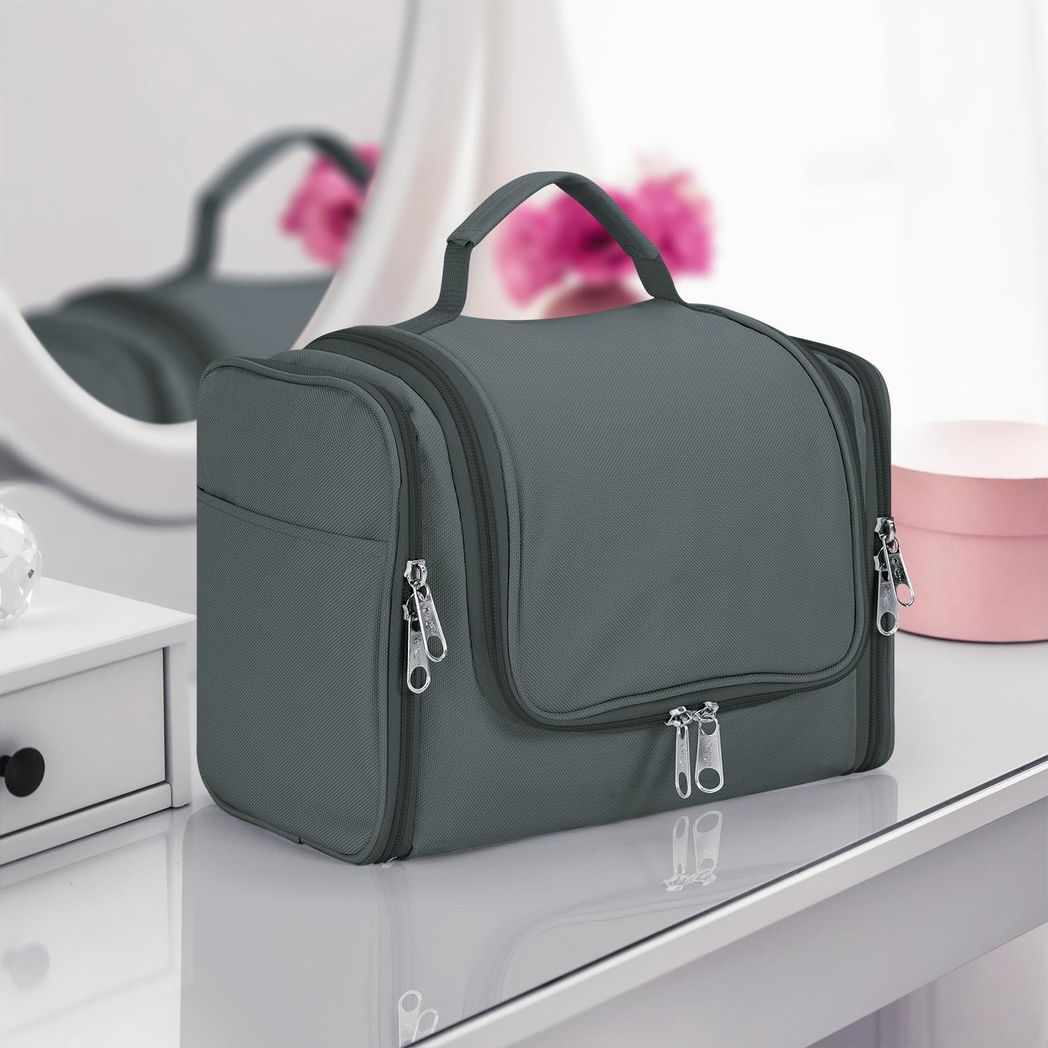 Vinsani Toiletry Bag D.Grey