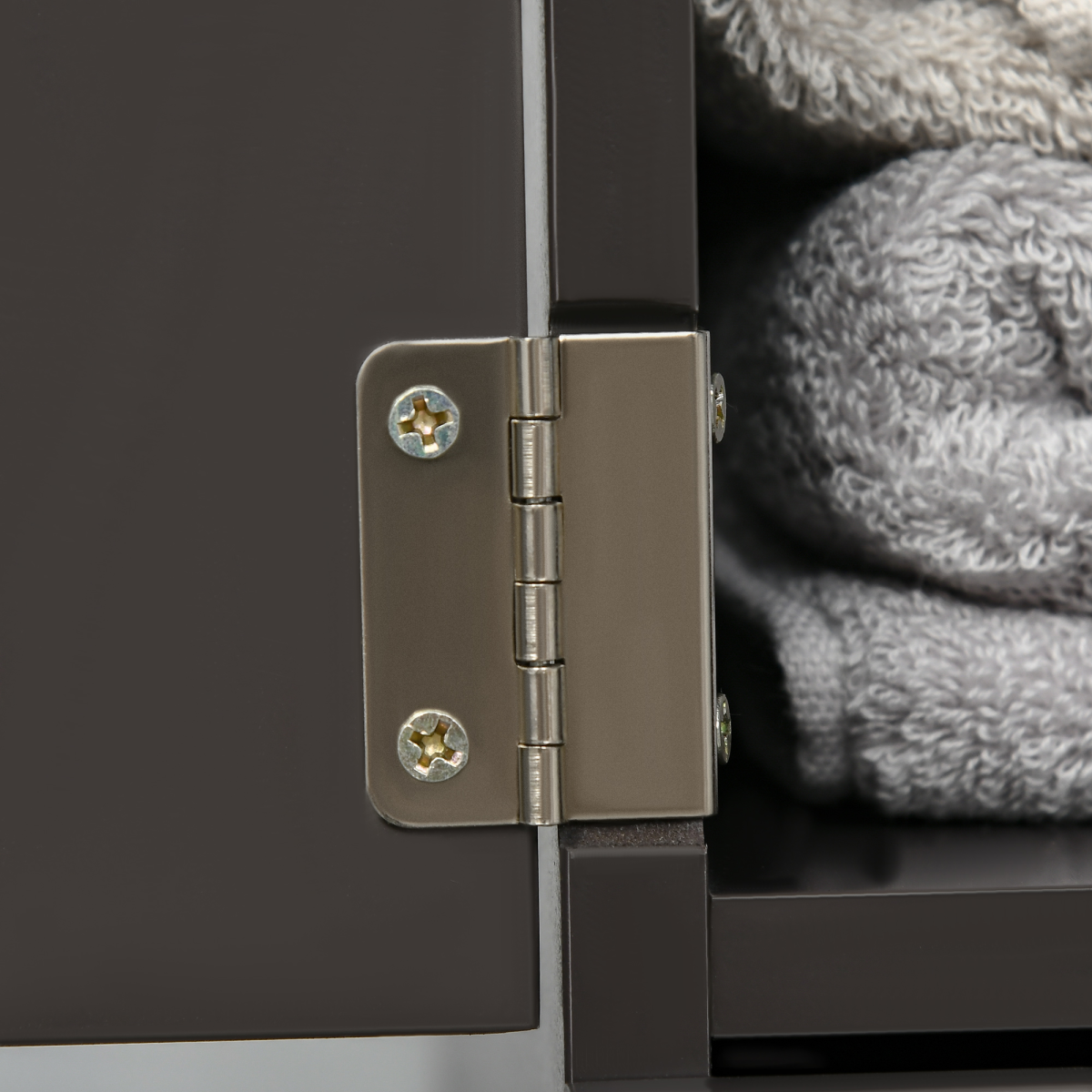 HOMCOM Tall Bathroom Storage Cabinet with Shelf and Drawers, Brown
