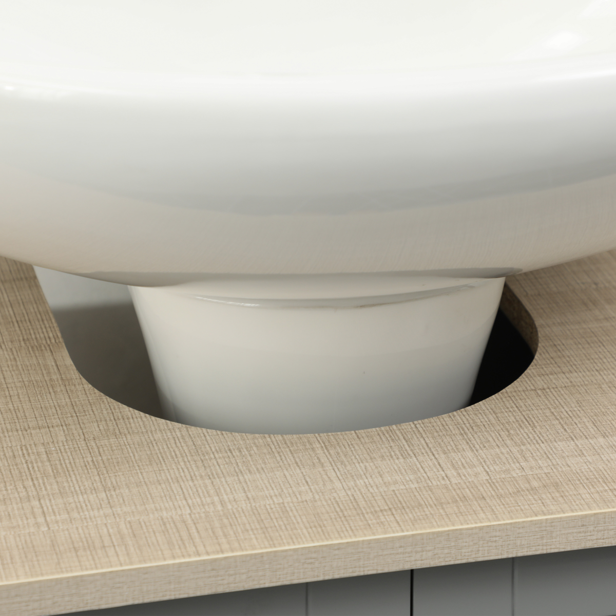 kleankin Bathroom Pedestal Under Sink Cabinet with Storage Shelf Double Door