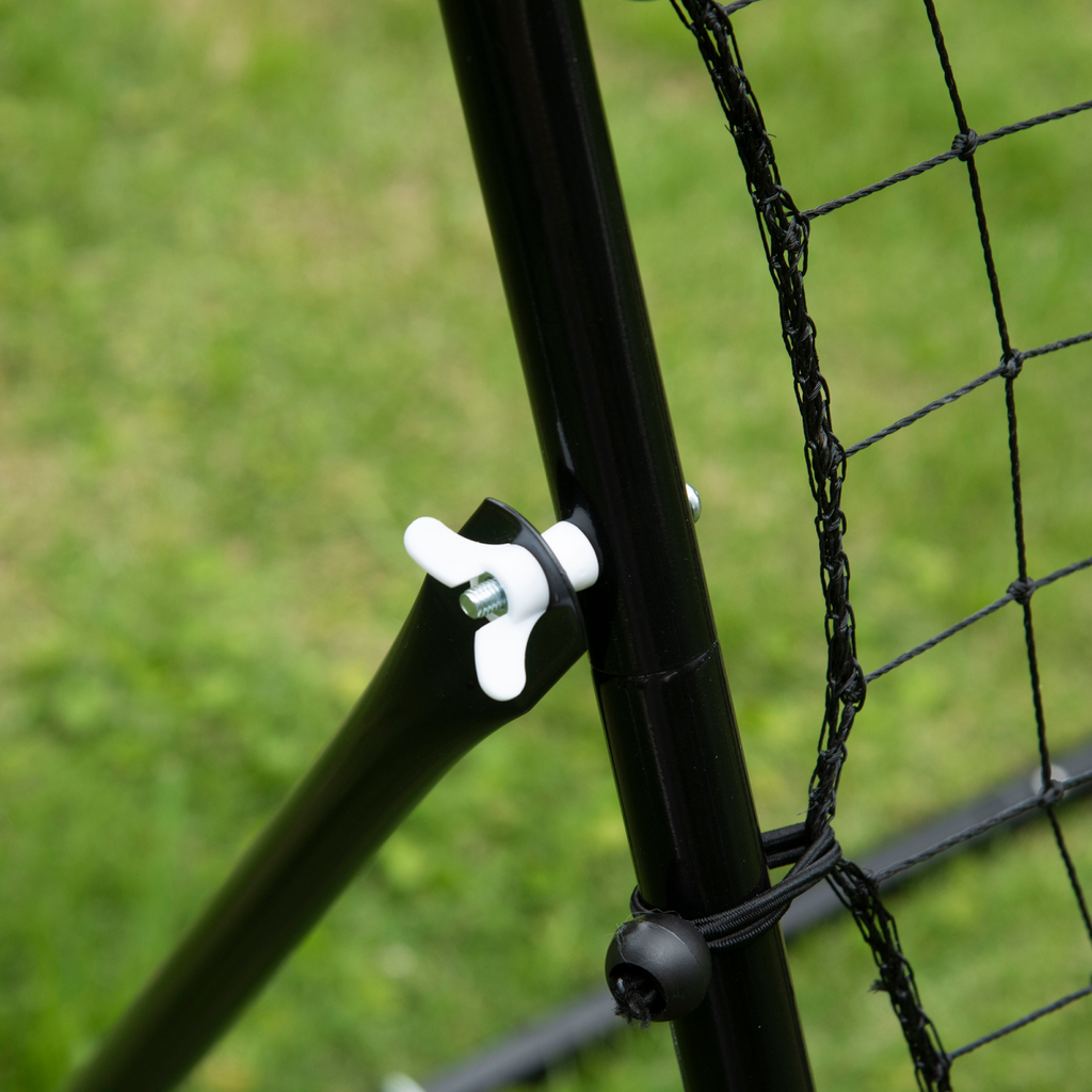 HOMCOM Rebounder Net Goal for Kids Adults Baseball Football Training Black