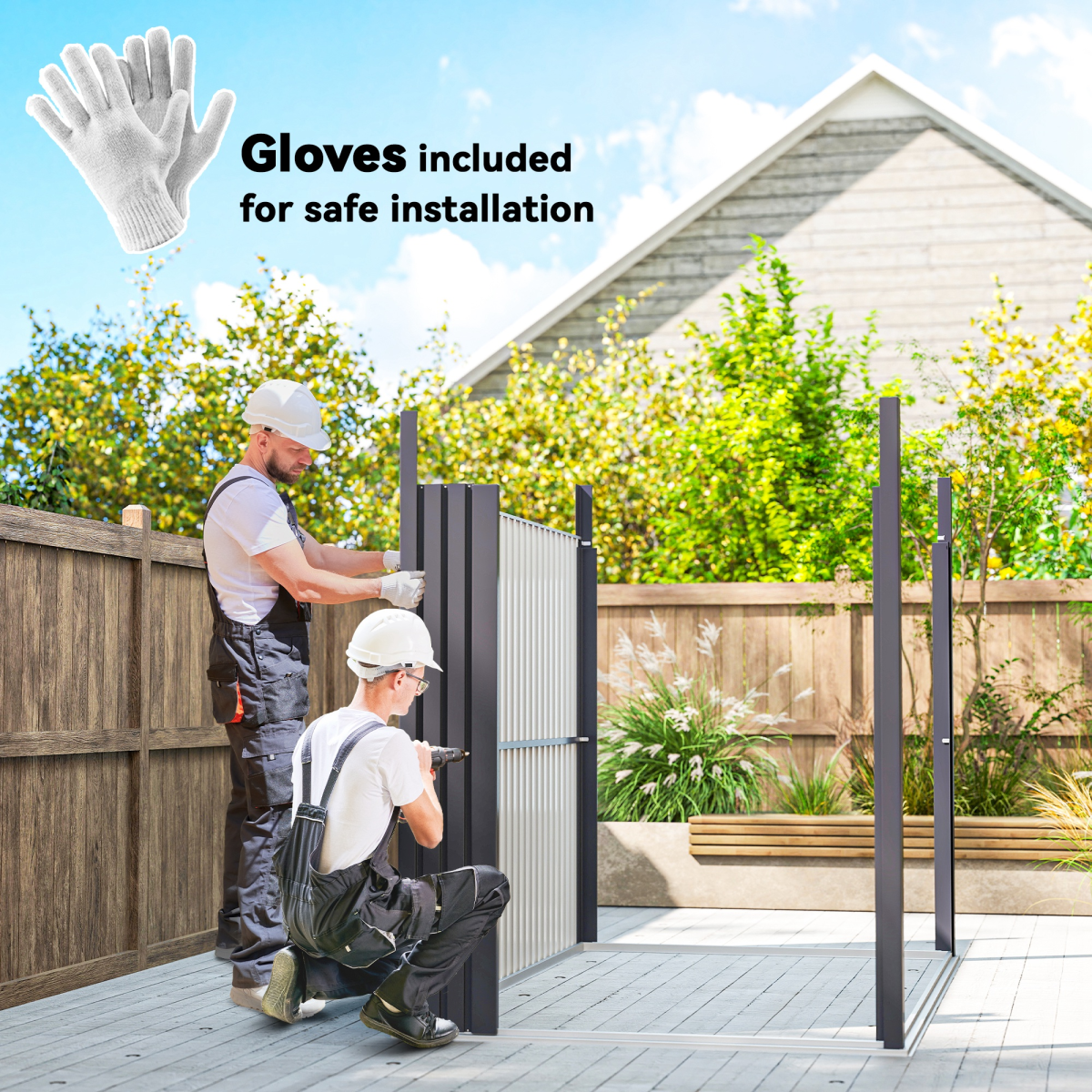 Outsunny 5.3 x 8.5ft Galvanised Steel Garden Shed with Roof Windows