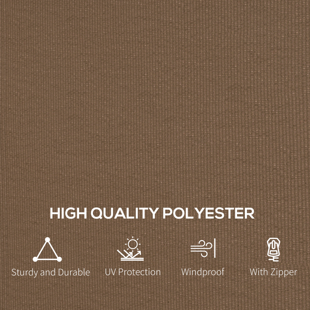 Outsunny 3 x 4(m) Universal Gazebo Replacement Sidewall Set, 4 Panels, Brown