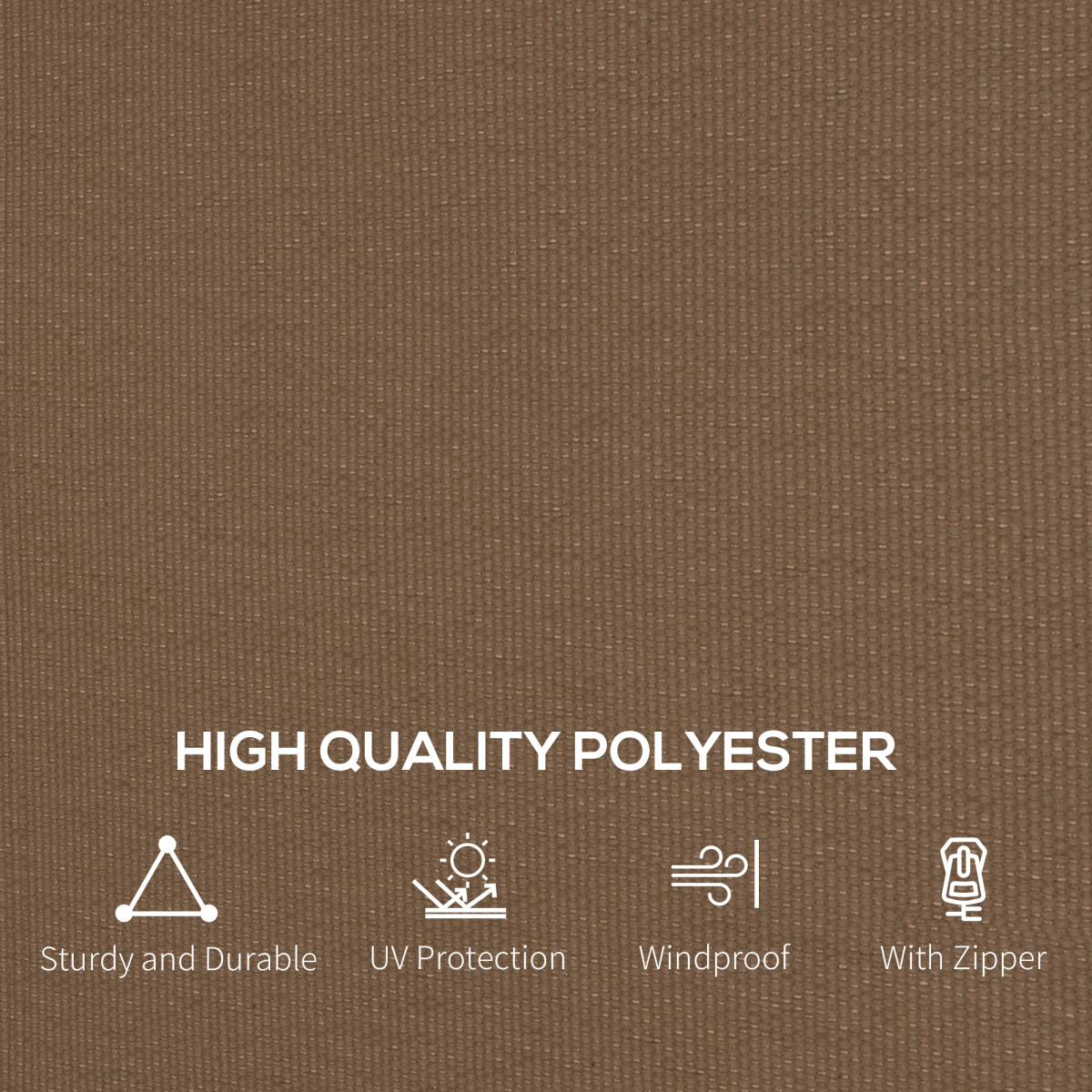 Outsunny 3 x 4(m) Universal Gazebo Replacement Sidewall Set, 4 Panels, Brown