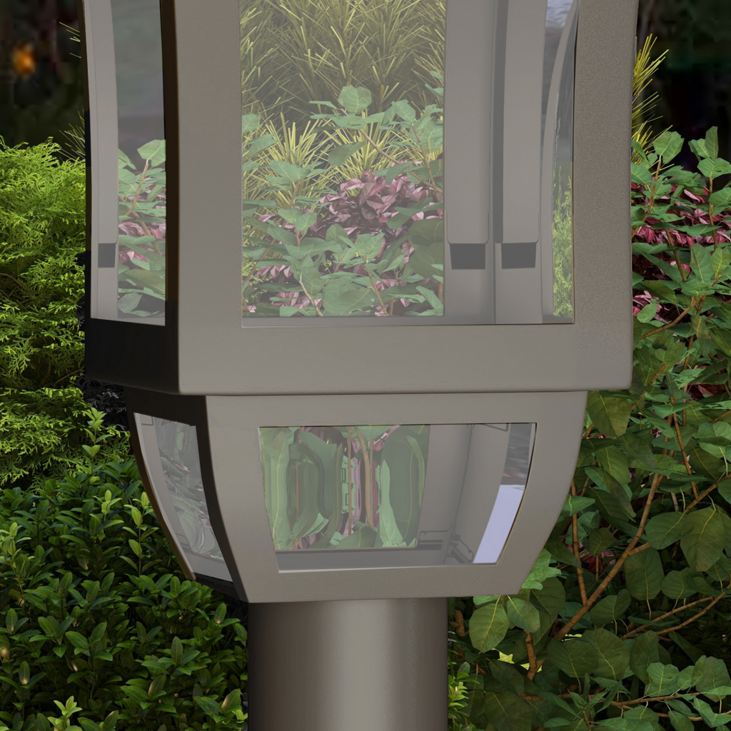Outsunny 1.3 m LED Garden Lamp Post Light, Waterproof IP44, Cool White