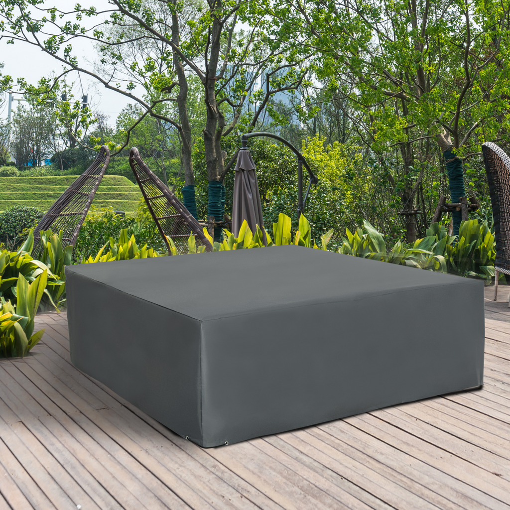 205x192cm Garden Furniture Cover Water UV Resistant Oxford Fabric Grey