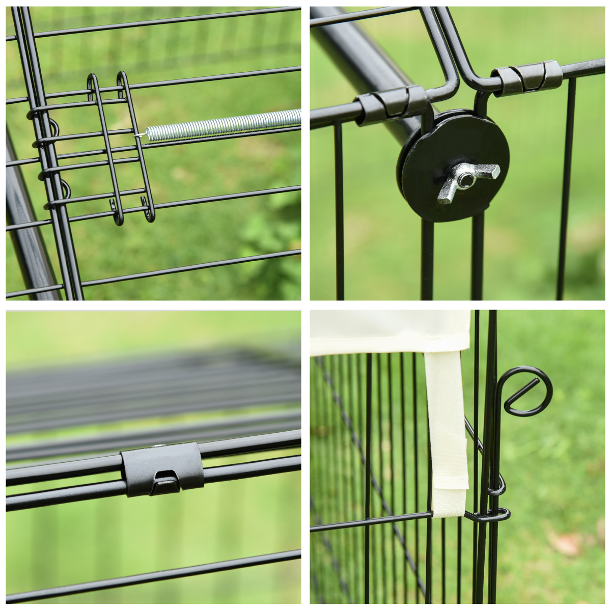 Outdoor Pet Shelter - Spacious Design and Weather Protection - Portable Cage