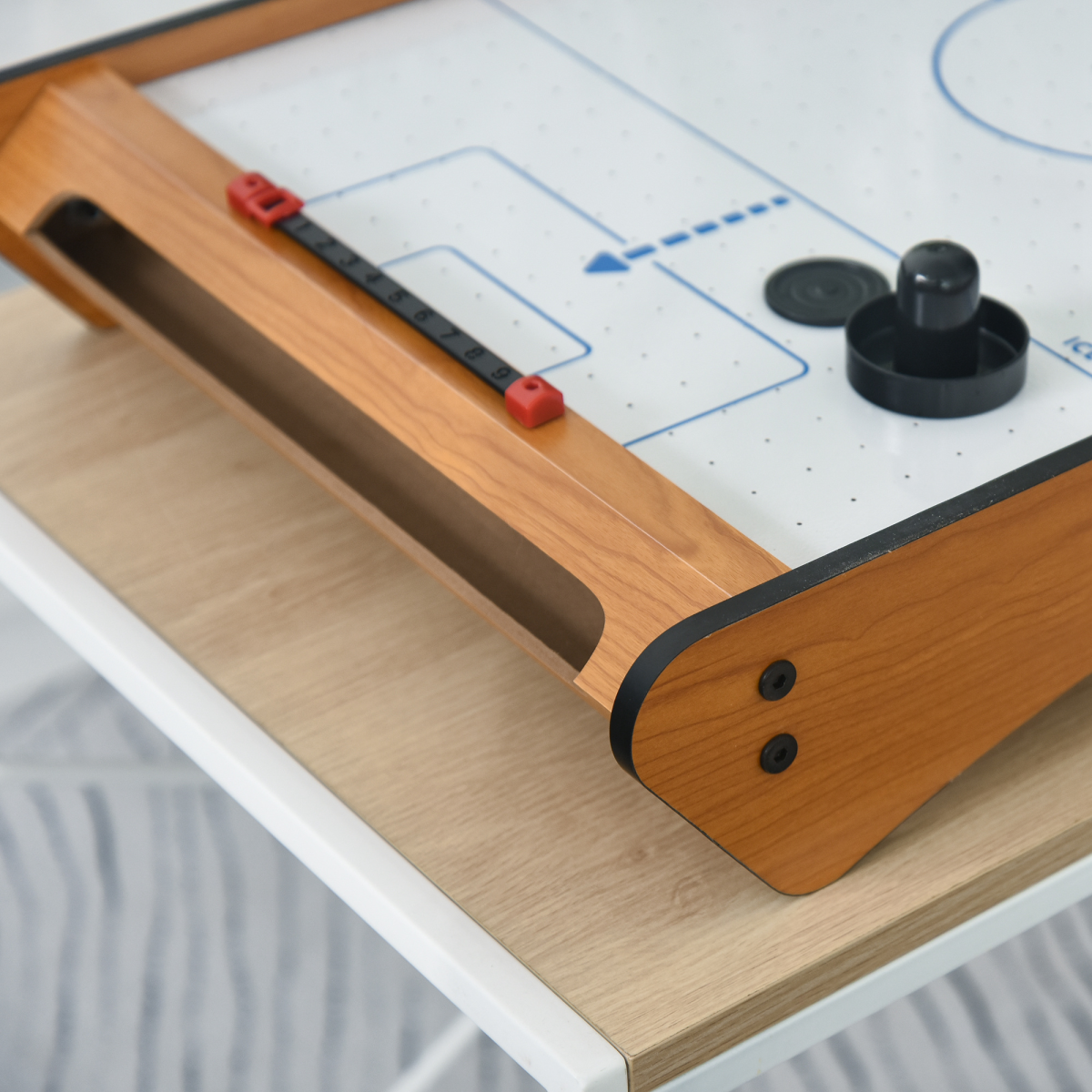 Mini Air Hockey Tabletop Game w/ 2 Pucks Pushers Fan Scoreboard  HOMCOM