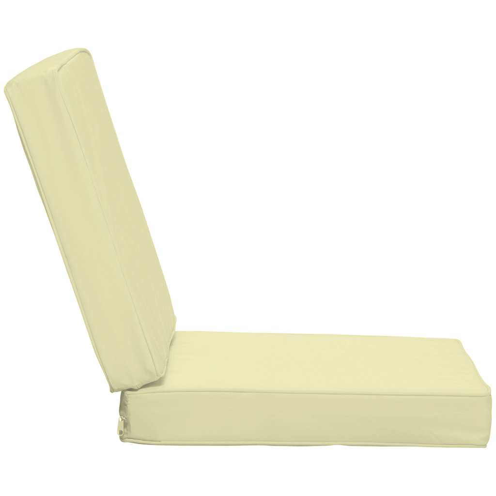 Outdoor Seat and Back Cushion Set Replacement Cushions, Cream White