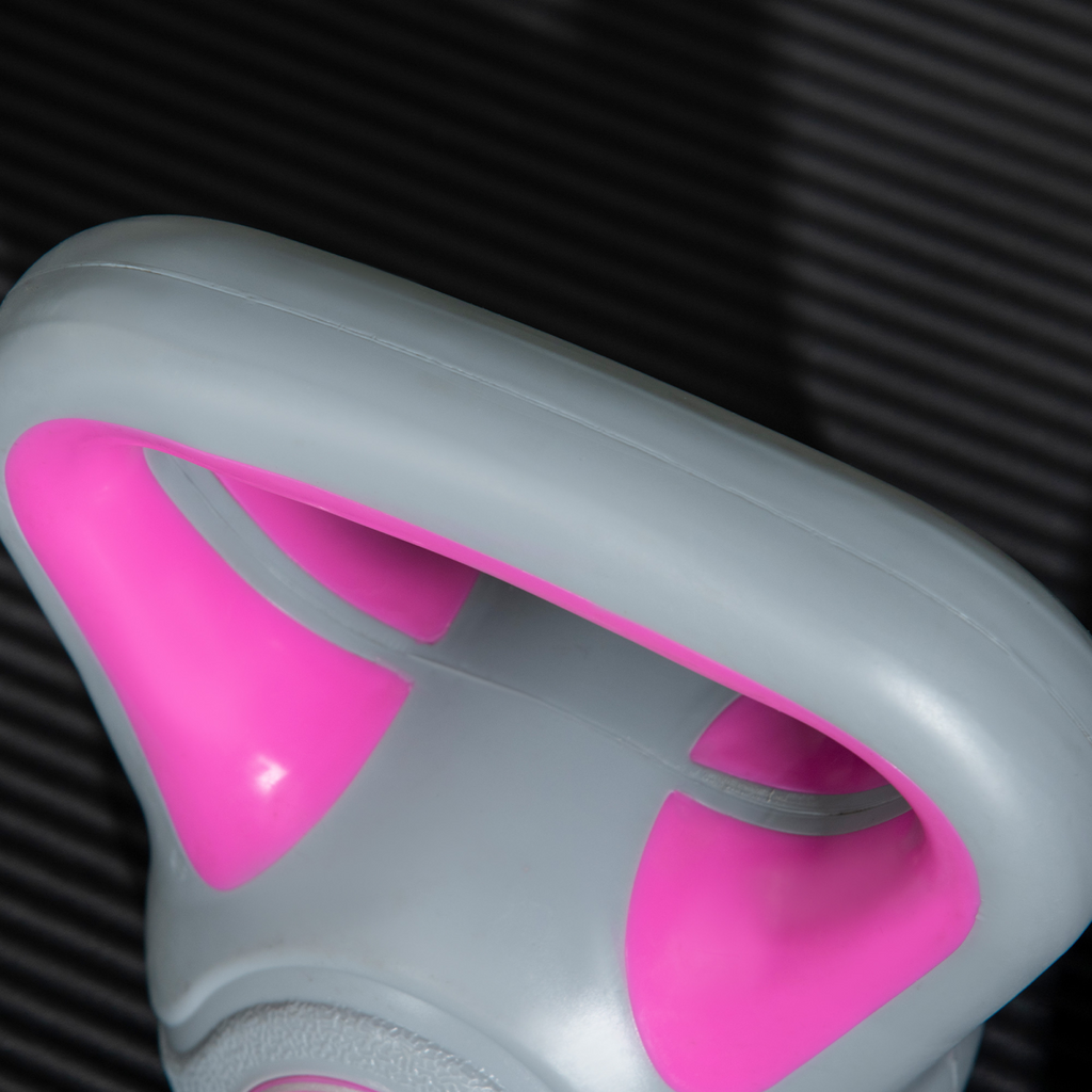 SPORTNOW 2kg Kettle Bell with Handle for Home Gym, Pink and Grey