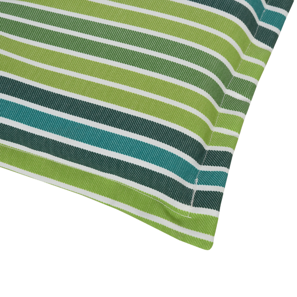 2 PCS Patio Bench Swing Chairs Garden Chairs 2 Seat Cushion Mat Strips Green