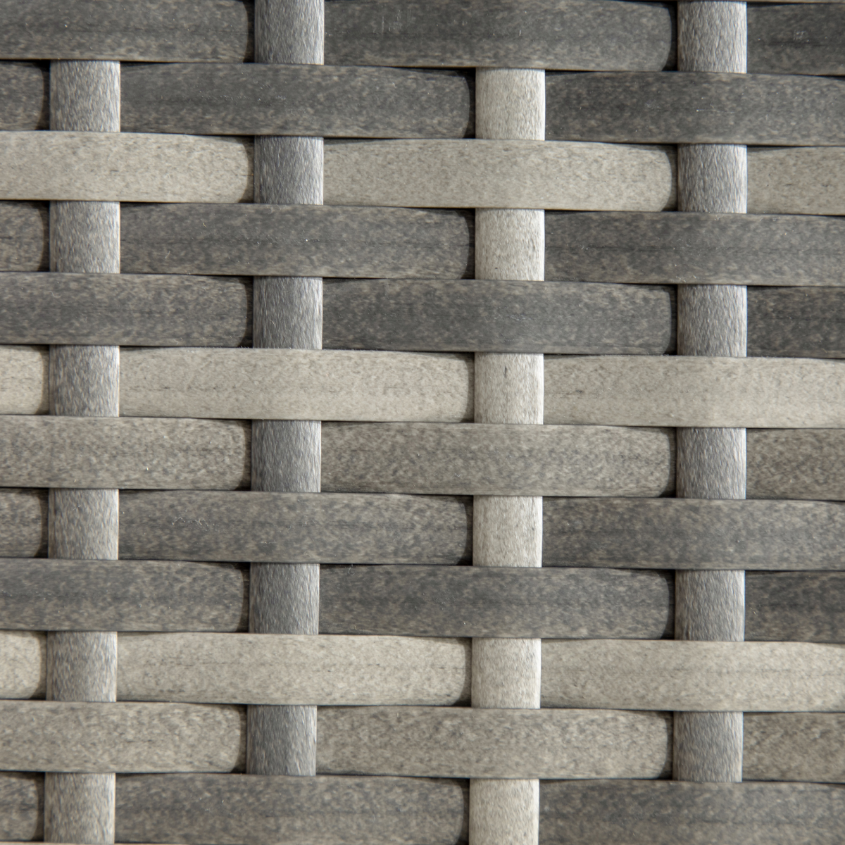 PE Rattan Outdoor Coffee Table, Rattan Side Table for Patio, Garden, Mixed Grey