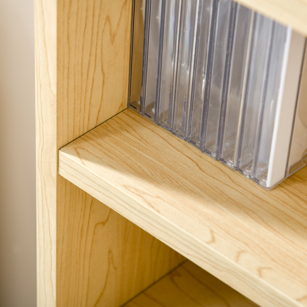 21L 75H cm Multimedia Shelf-Pine Wood Colour