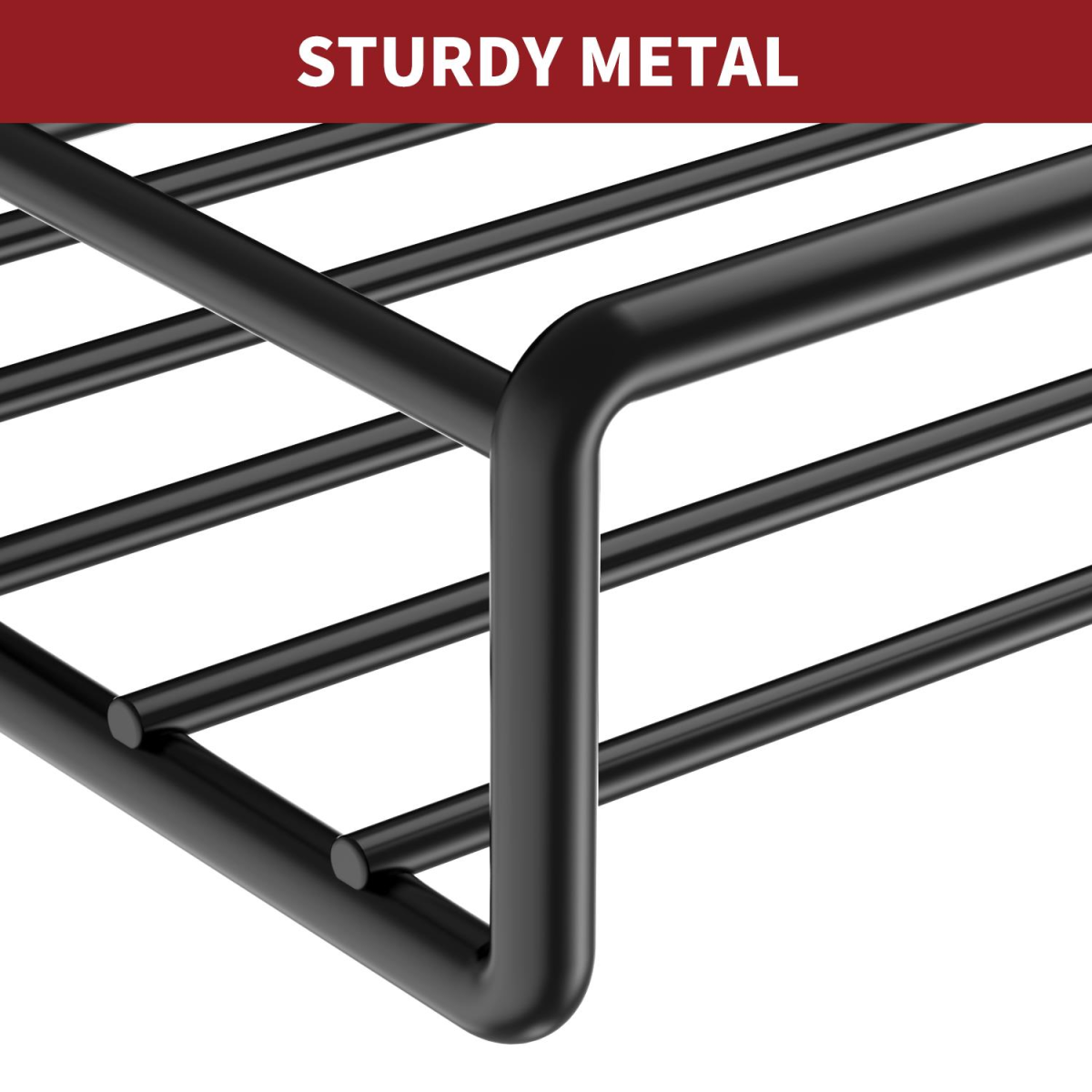 Vinsani 4pc MAGNETIC SPICE RACK METAL SHELF