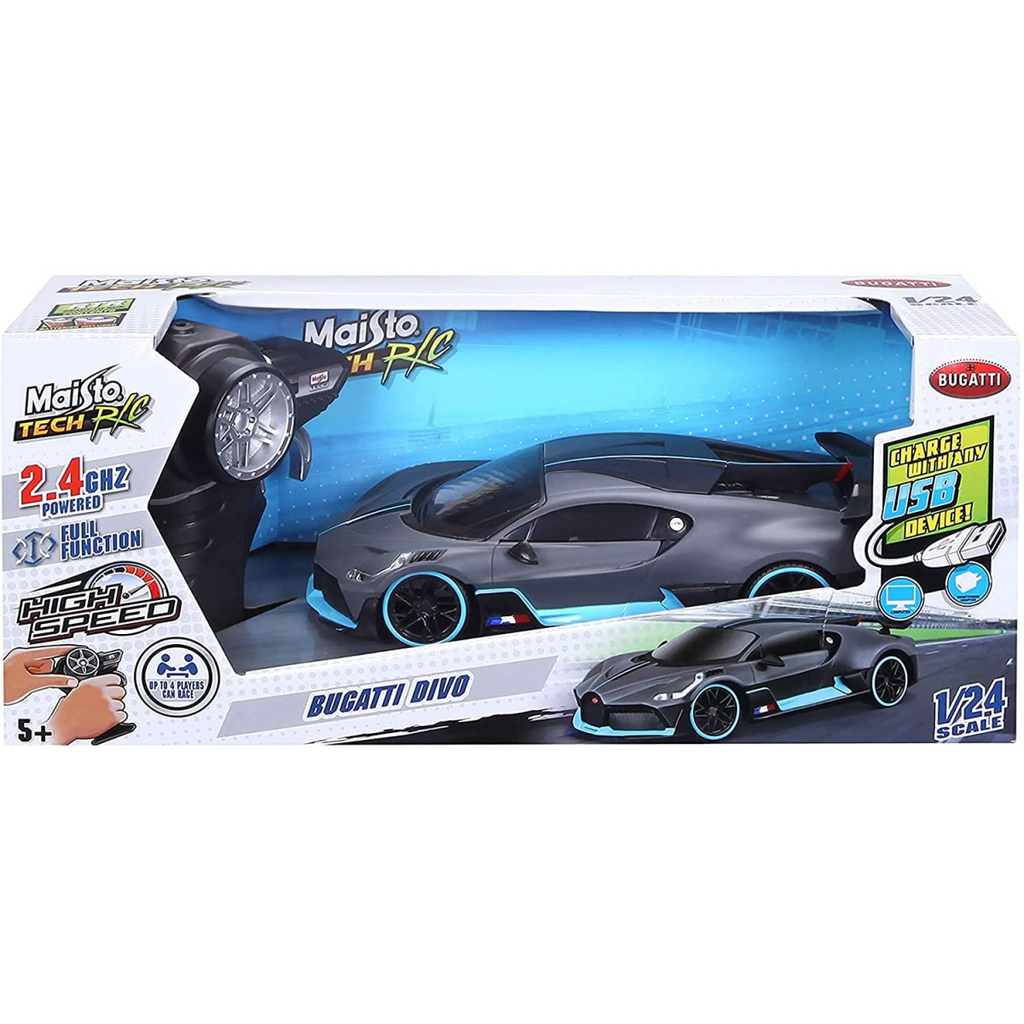 Maisto Bugatti Divo 1/24 Scale RC Remote Control Car- 82333